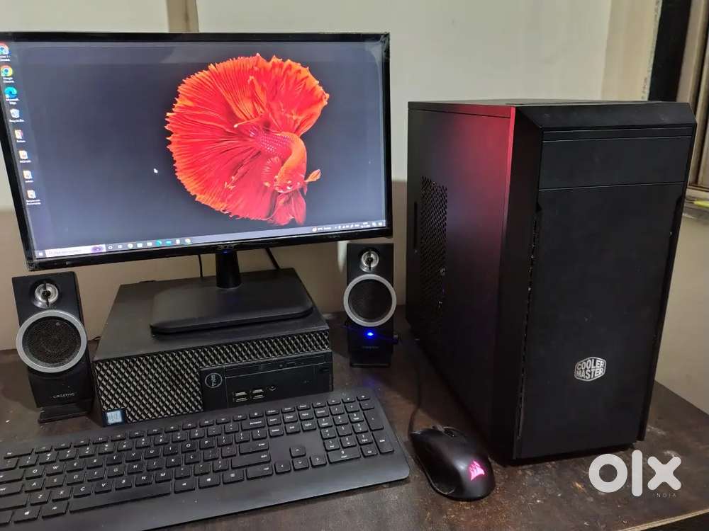 Gaming Pc, GTX 1650, 8GB RAM, 500GB SSD, Acer 23” Monitor