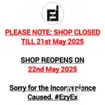 EzyEx - SHOP CLOSED TILL 21ST MAY 2025. REOPENS ON 22ND MAY 2025
