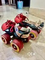 Skates and helmet