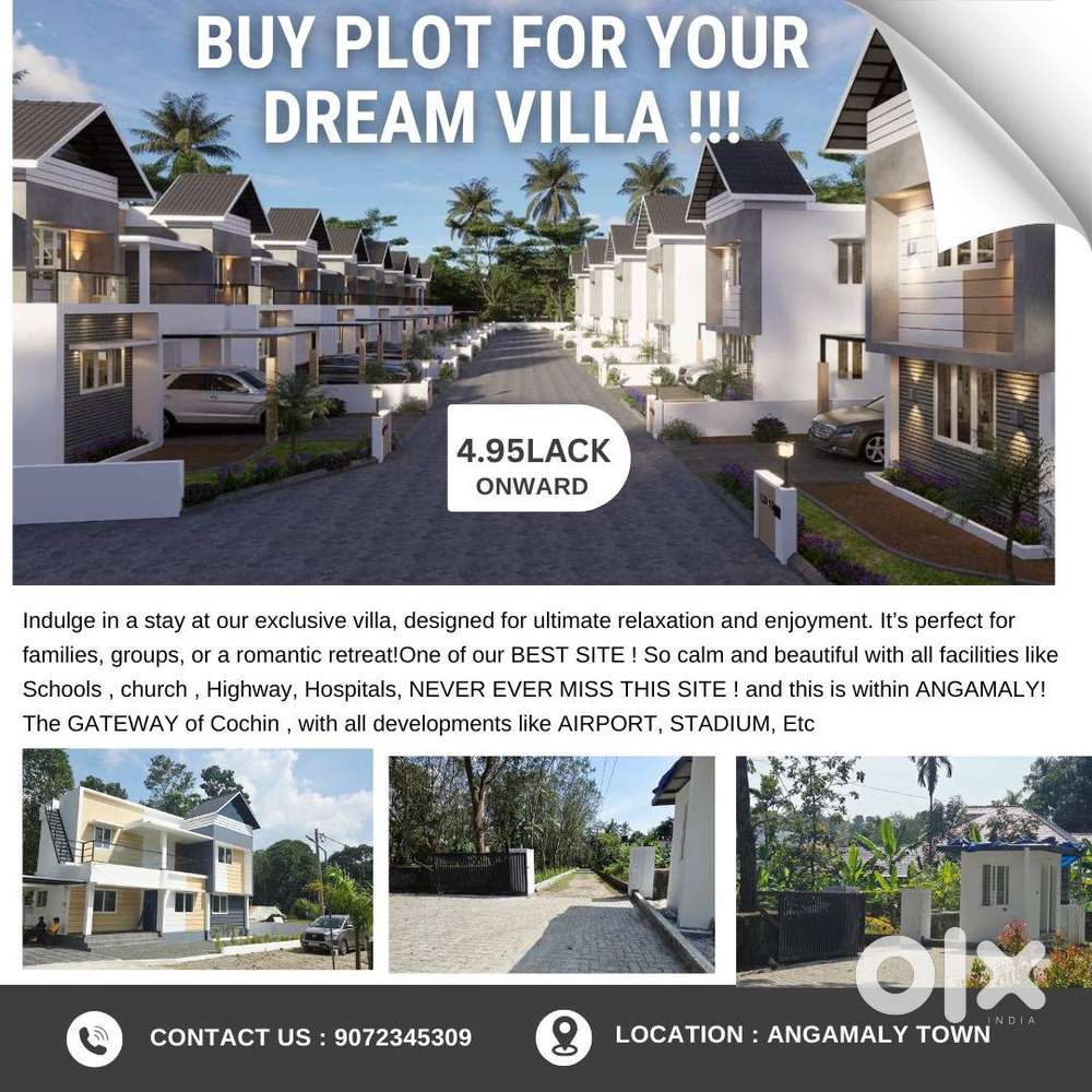 PLOTS /VILLAS OWN IT!ANGAMALY TOWN
