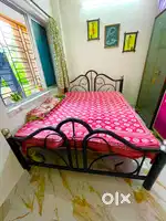 IRON STEEL BED IN VERY GOOD CONDITIONS. 2 years old like a new.