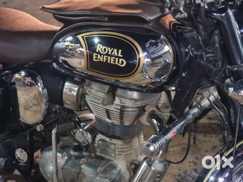Royal Enfield classic chrome black less used
