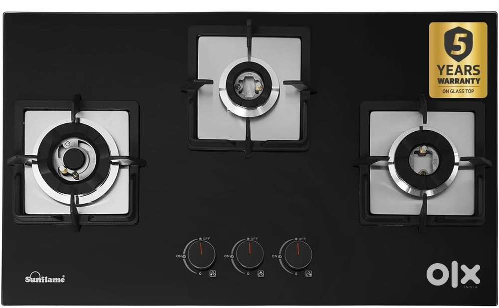 Sunflame 3 Burner Built-In & Countertop Flexi Hob