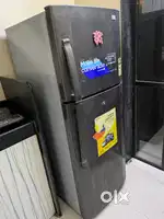 LG Fridge black and silver