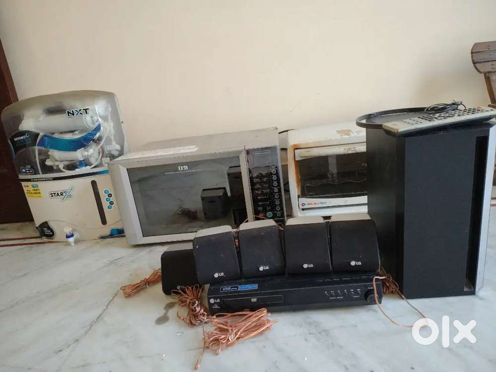 Microwave, Home Theatre, DTH, OTG, CYCLE, RO WATER PURIFIER, KENT ETC