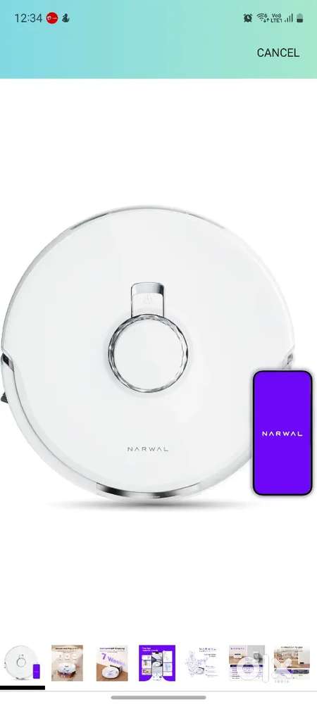 NARWAL Freo X Plus 2-in-1 Robotic Vacuum & Mopping, 7800Pa Suction