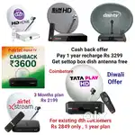 AIRTEL DTH ! TATÀ ! SUNDIRECT ! PLÀY ! DISHTV ! VIDEOCON D2H ! LED TV