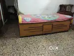 Bed and TV corner