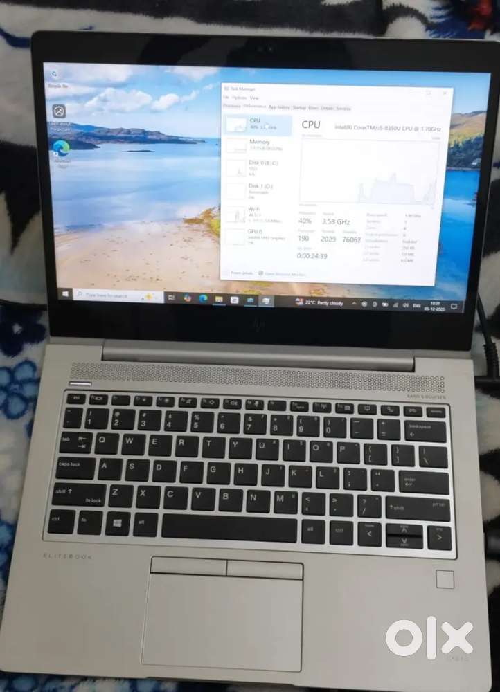 HP Elitebook 830 G5  , 16 Gb Ram & 512 Gb Nvme