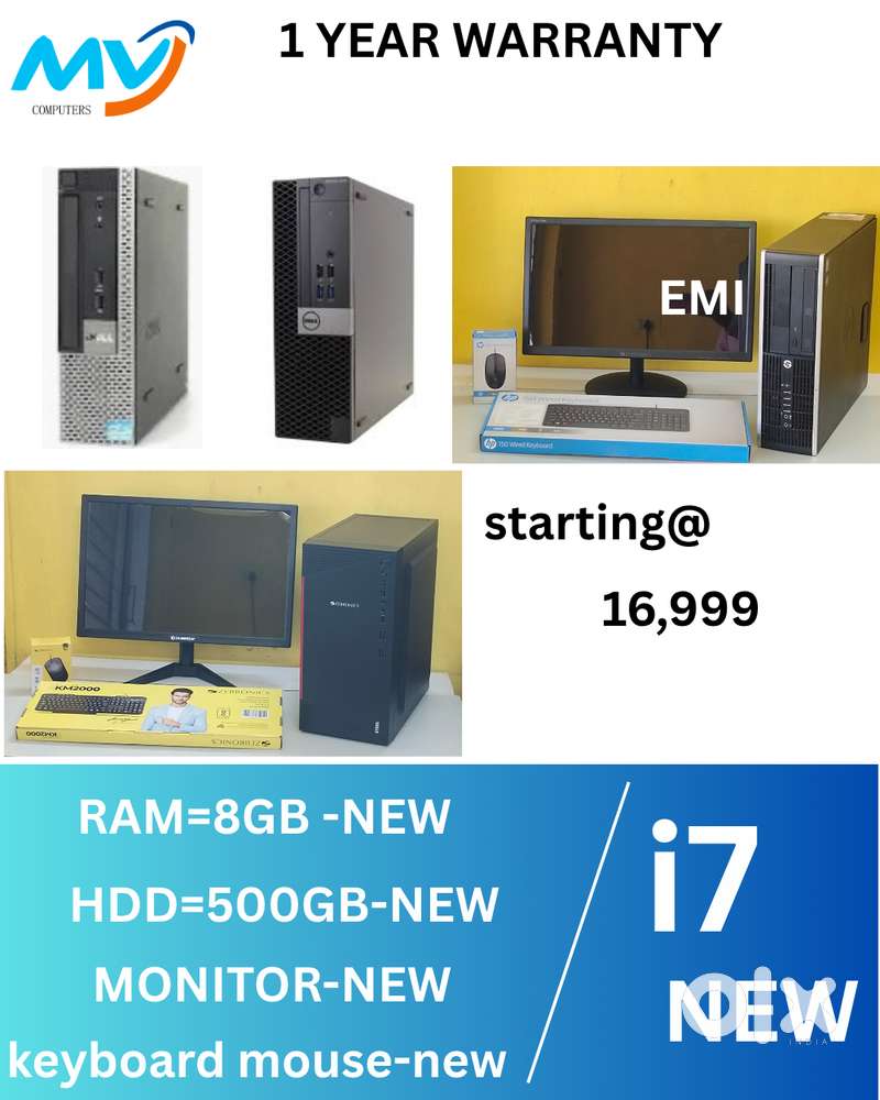 Desktop Laptop CPU Full Set i3-i5-i7 Available @ Low Price