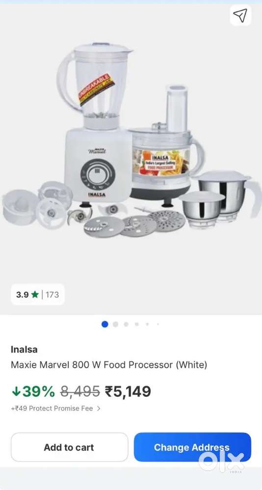 Inalsa Maxie - Mixer Grinder and Food Processor