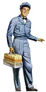 Milk delivery boy