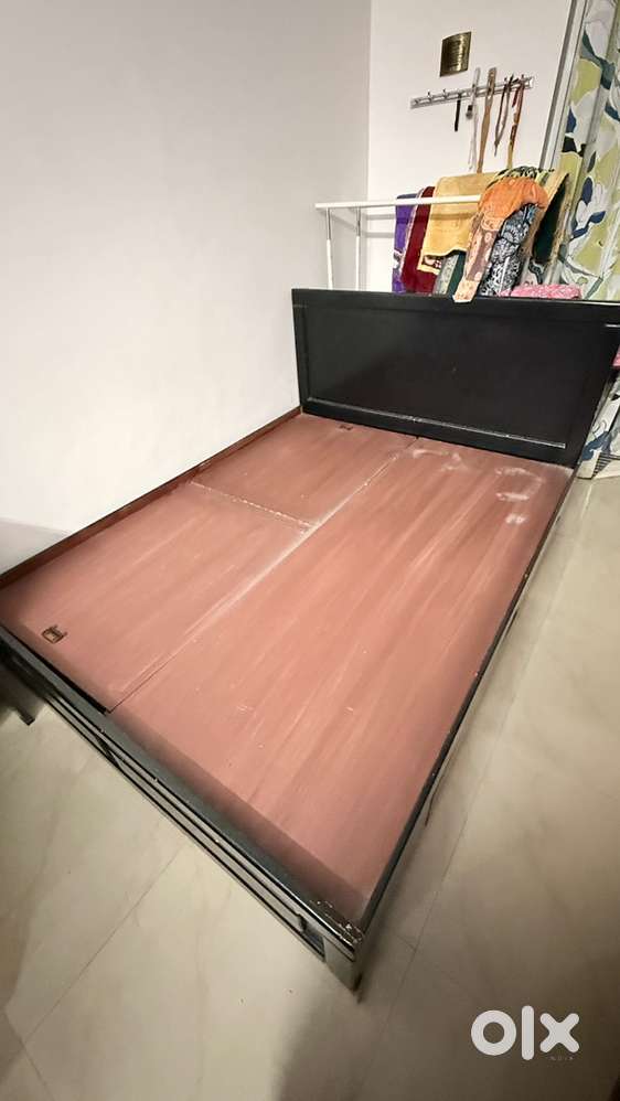 Cot 6 by 5 1/2 feet with new matress for sale