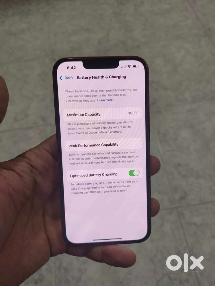 iPhone 13 with new battery