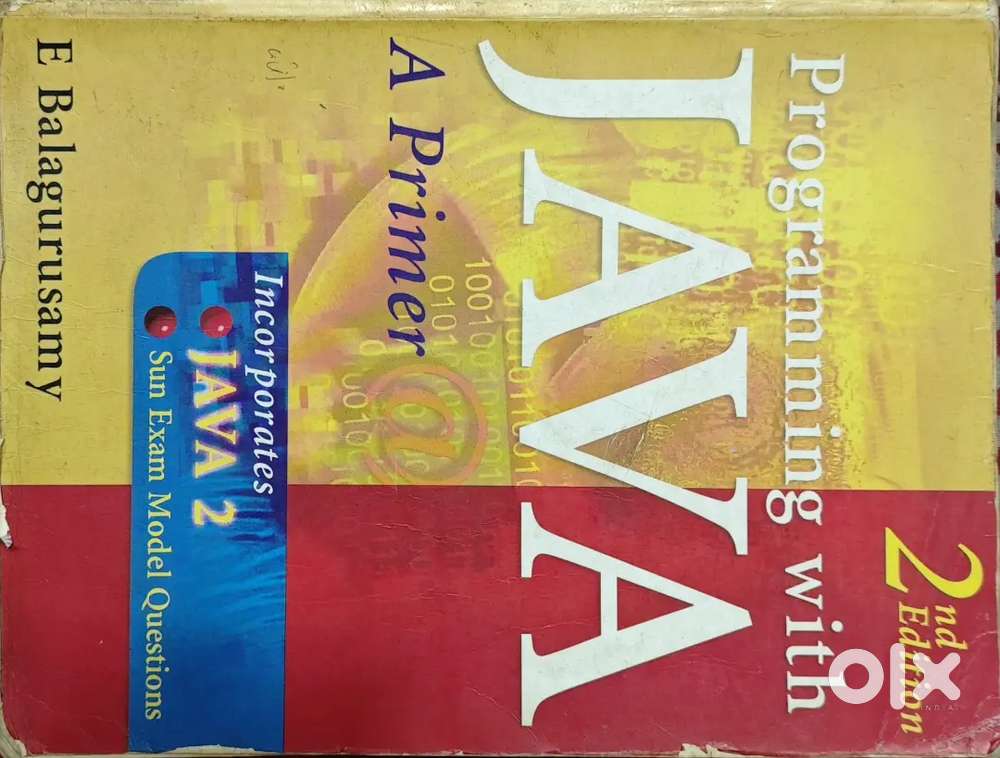 Programming with Java, A primer by E Balagurusamy