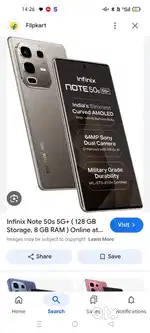 Infinix note 50s 5g  8/128   5 Days old. Brand new