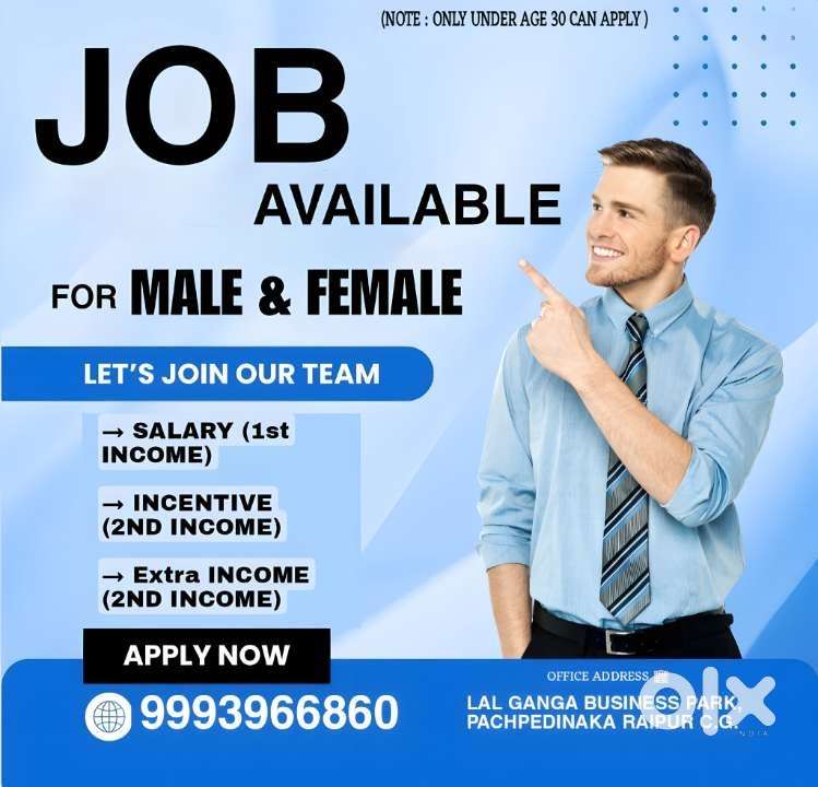 Job available at Raipur Realestate Sales, freshers can also apply