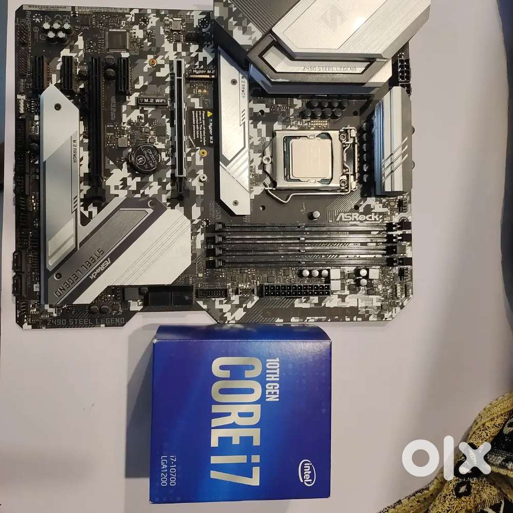 Intel i7-10700 CPU with As rock z490 steel legend gaming motherboard
