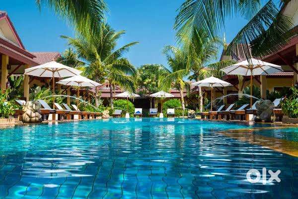 Maintenance work in resort