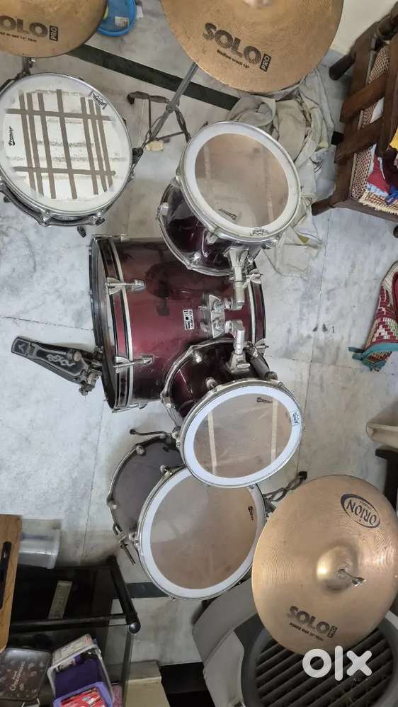 Gently Used Premier Drum Set - Full 5-Piece Kit with Cymbals