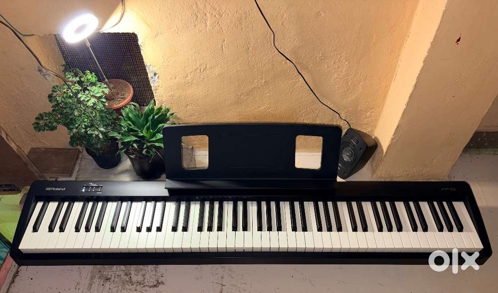 Roland FP-10 Digital Piano with Adapter, DP-2 Pedal and accessories