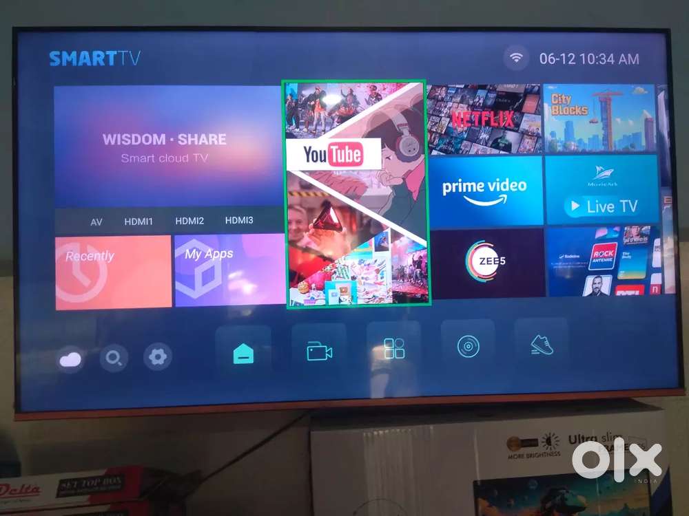 55 inch led tv smart 10 days old full android