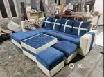 Sunday offer buy new sofa 8500, L size sofa 13990/-  furniture on EMI