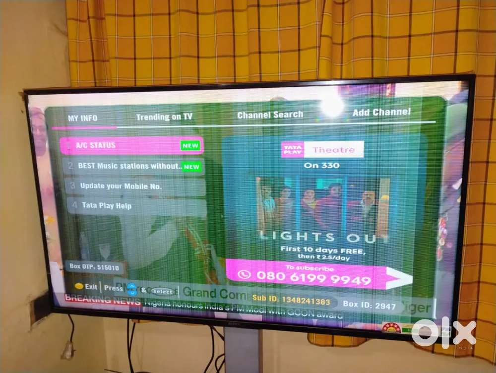 SONY LED 49 INCH SMART TV display issue