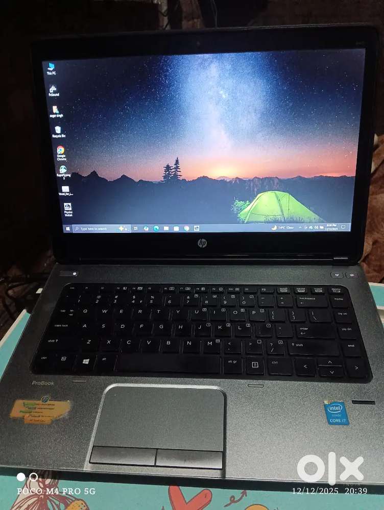 Hp i7 processor 8gb ram 256ssd