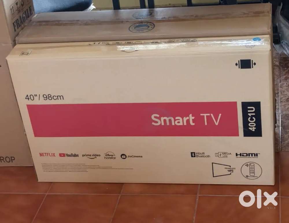 40 inch sony smart Android frameless oled 4k 3yr display waranty 12500