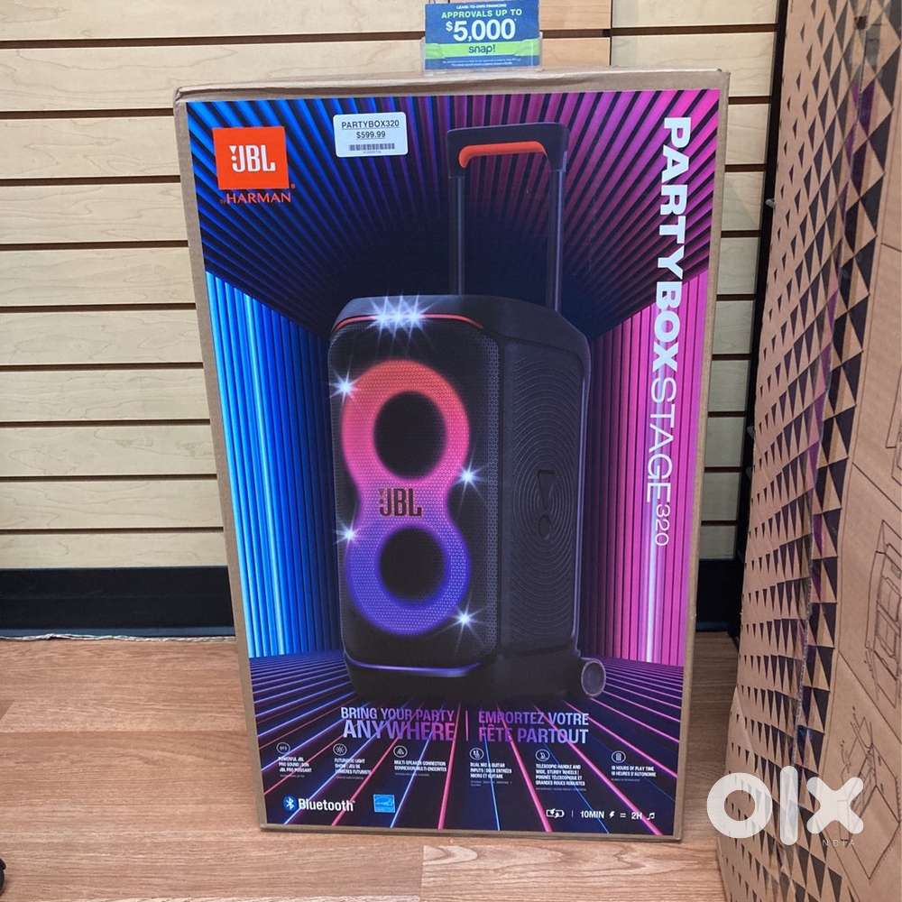 New Box Packed JBL PartyBox 320, Party Speaker with Bill n Wrnty