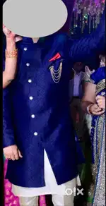 Navy blue brand new Indo-Western Sherwani
