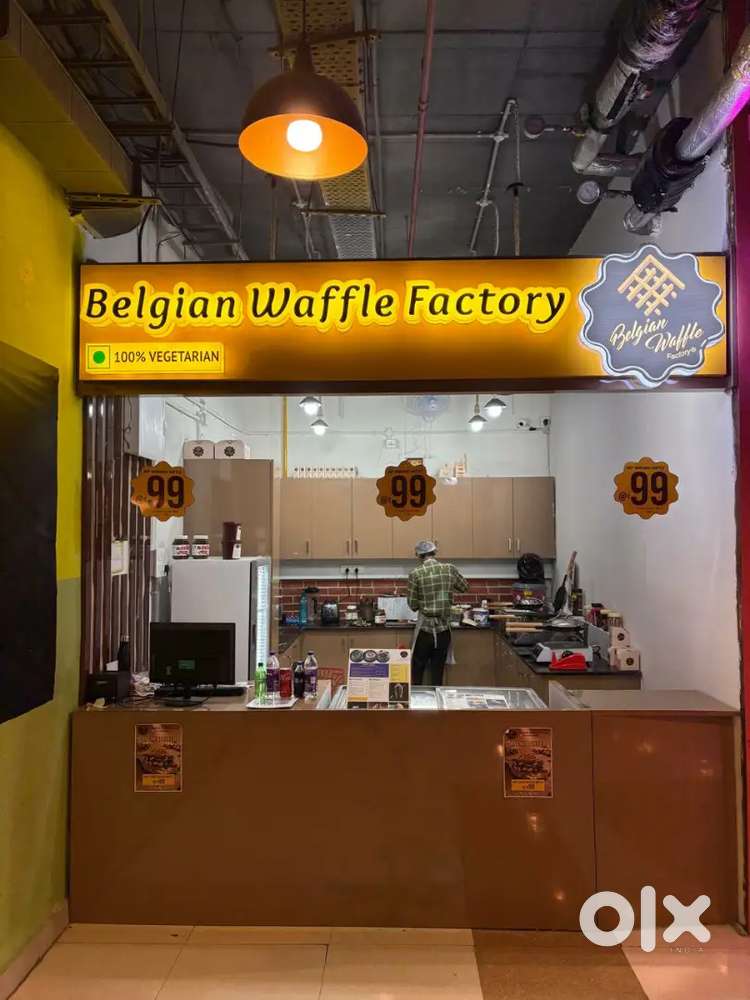 Well running Belgian waffle store for sale