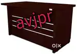 New wooden designer front office table reception table office furnitur