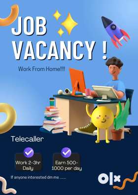 Telecaller needed urgentlySuitable for students, housewives and job holders