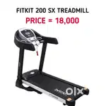 Treadmill motorised with auto incline decline nd music speakers
