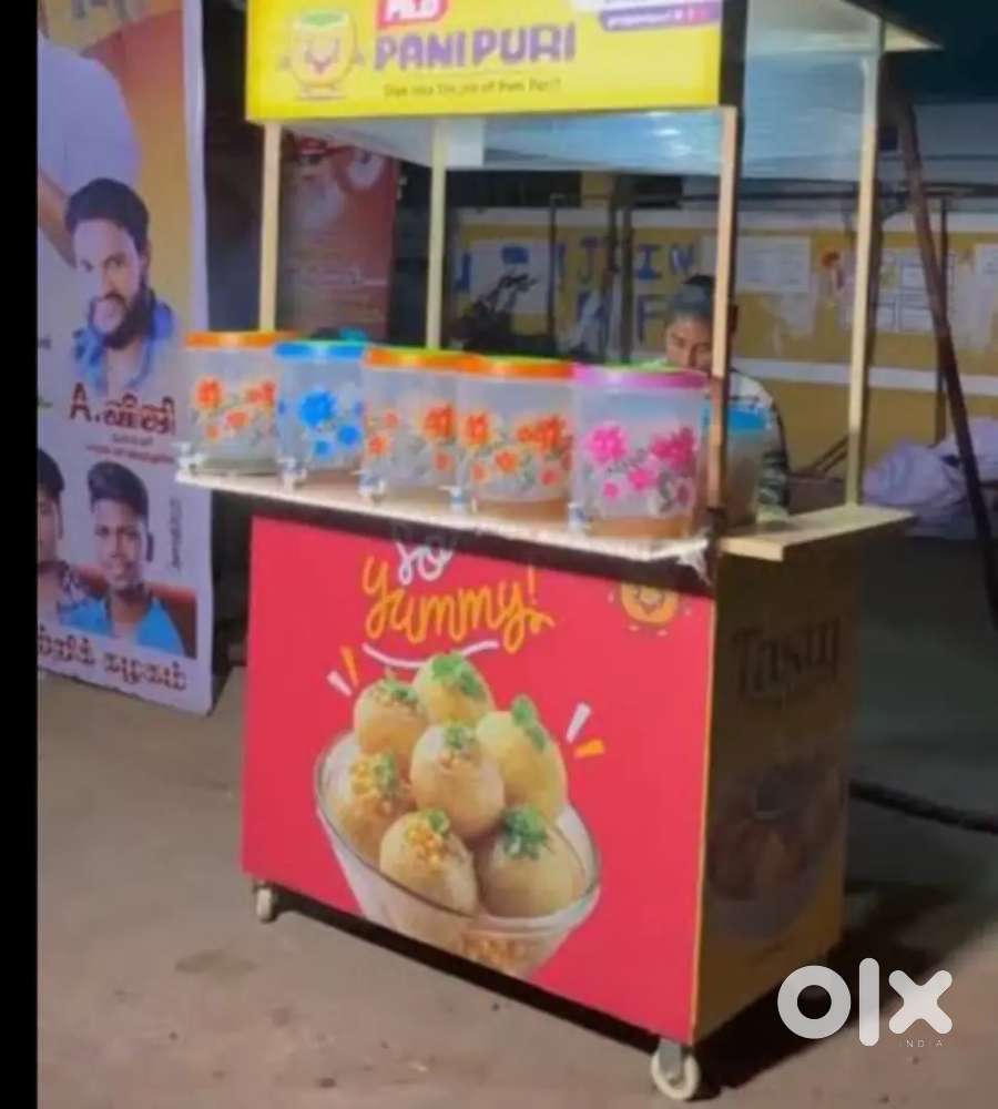 Pani puri stall portable
