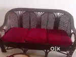 Stylish Cane Sofa Set for Sale –good Condition+Cushions ++Center Table