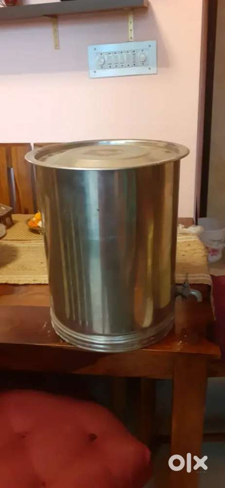 Immersion rod and 50lit  heavy steel drum with lid