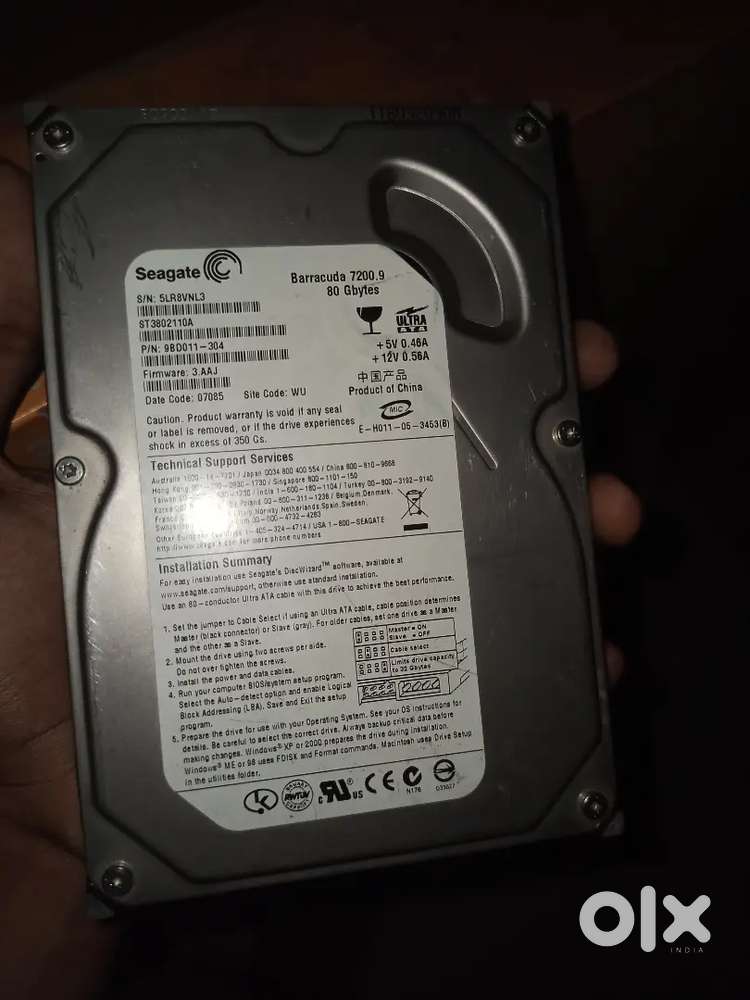 Seagate Barracuda 7200.9 80GB Hard Disk