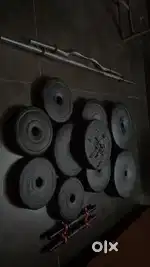 50KG PVC DUMBBLES & PLATE SET!! In good condition only two months old!