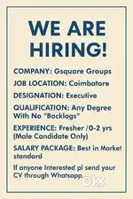We are Hiring for Stores operations - Executive