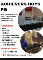 Acheivers boys PG with premium facilities and great environment