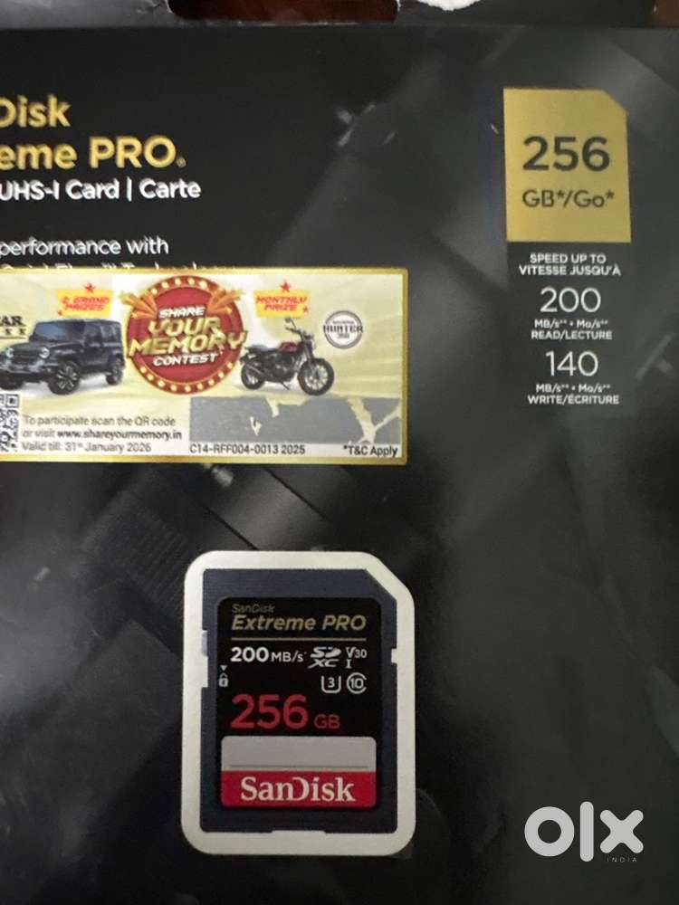 256GB Card for 4K Video for DSLR and Mirrorless Camera