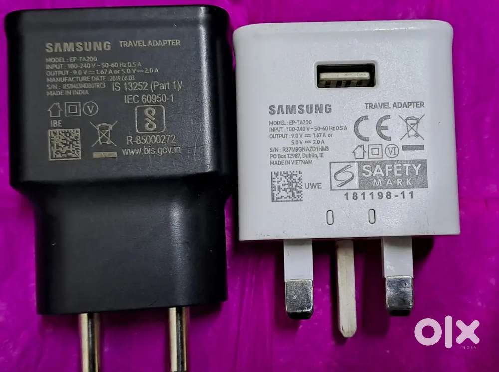 Original Samsung Vivo xiaomi MI 18 fast charger new condition