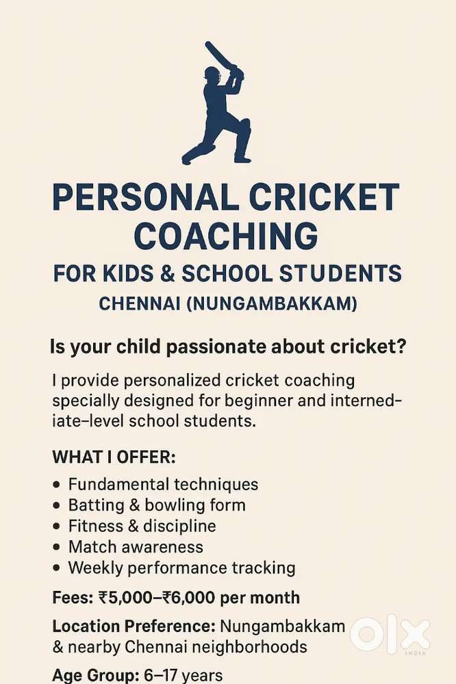 Personal Cricket Coach