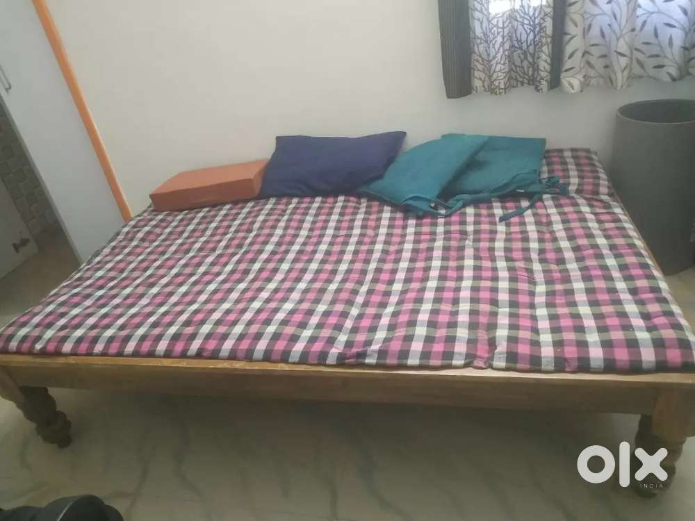Wooden cot (4000rs) and computer chair (3000rs)