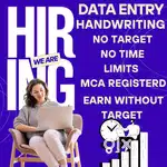 DATA ENTRY TYPING HANDWRITING WORK