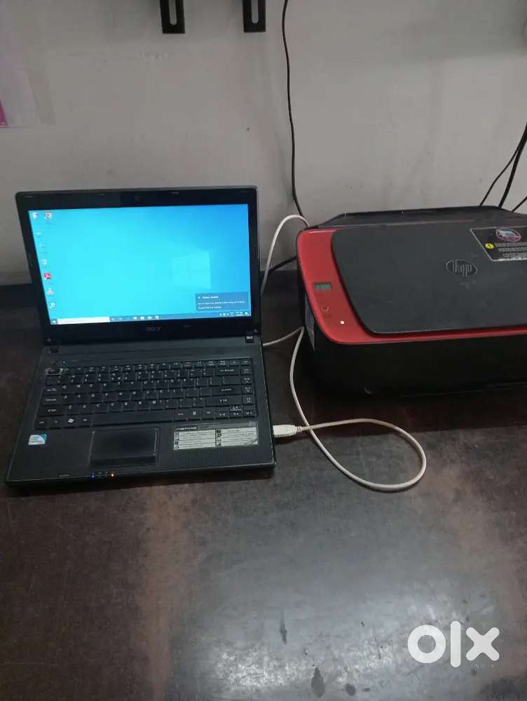 Acer laptop with colour printer photostate