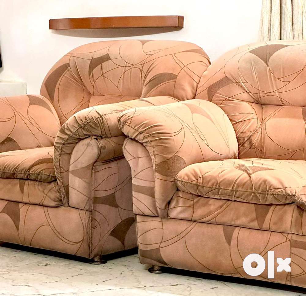 Soft cushioned sofa
